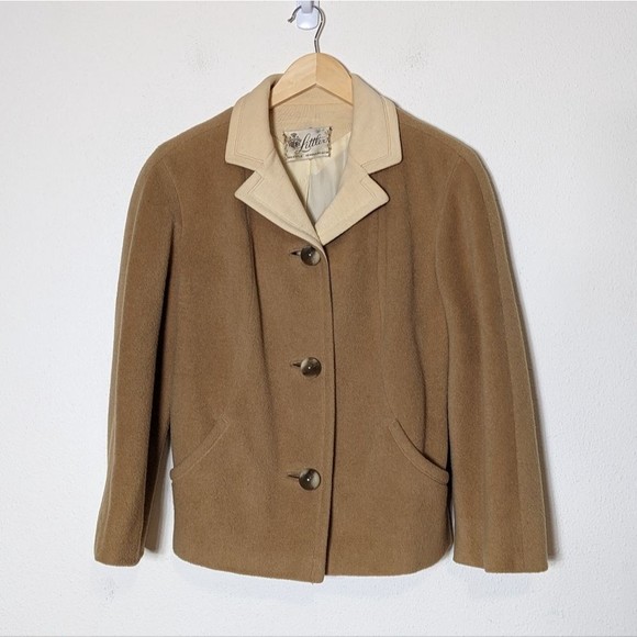 Vintage 50s Mongolian Camel Hair Tailored Jacket - Picture 5 of 16